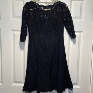 Womens Formal Black Lace Dress
